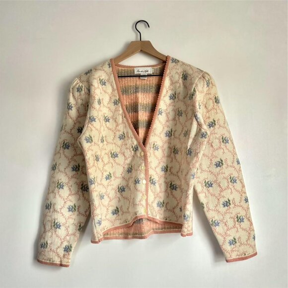 Sweaters - Women's Cream and Pink Jumper